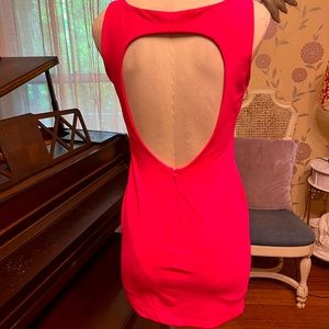 - Bebe S dress hot pink. Nice used condition